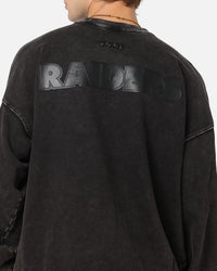 Pro Standard Las Vegas Raiders 'Wash Vanguard' Fleece Crewneck Washed Black