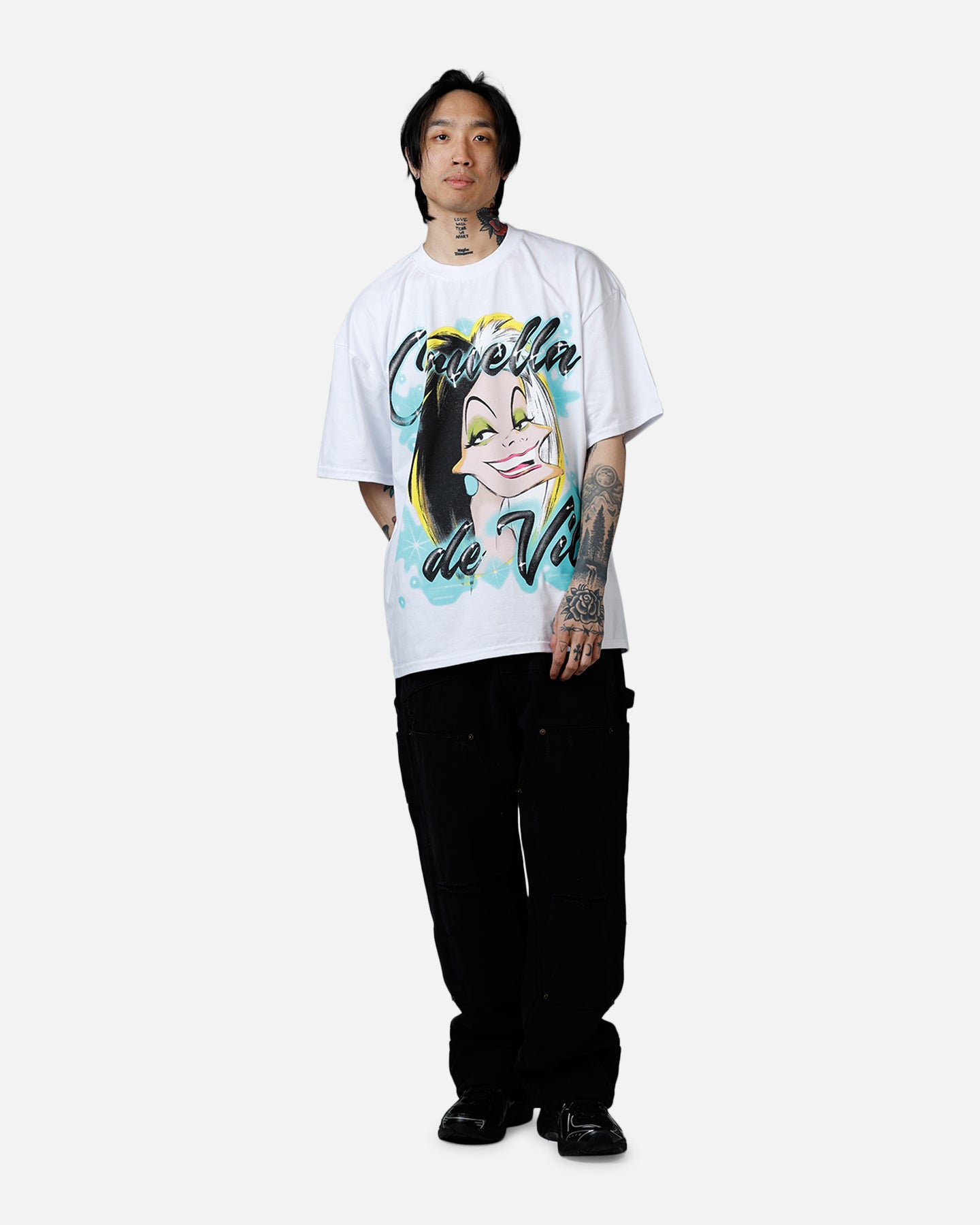 73Studio Disney Cruella De Vil Airbrush T-Shirt White | Culture