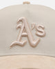 New Era Oakland Athletics 'Cream Suede' 9FORTY A-Frame Strapback Stone/Oatmilk