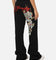 Ed Hardy Women's Afterburn Flare Trackpants Black