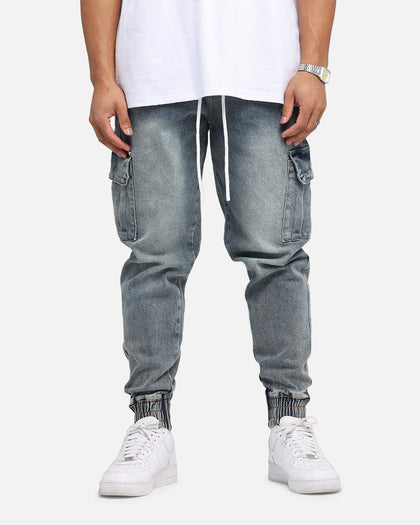 Saint Morta Gothic Cargo Joggers Dirty Denim