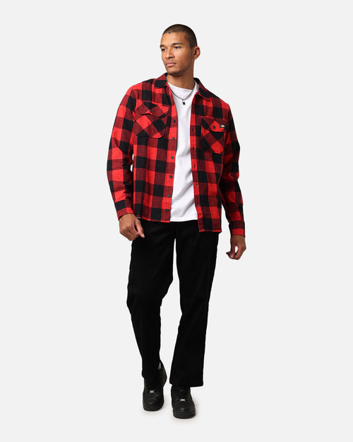 Dickies Sacramento Flannel Shirt Red