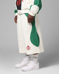 Loiter Club Classic Track Shorts White/Green