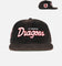 New Era St. George Illawarra Dragons 'NRL Golfer Washed Black' Pre-Curved Corduroy Golfer Snapback Washed Black