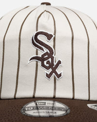 New Era Chicago White Sox 'Washed Stone Walnut' 19TWENTY Snapback Brown Pinstripe