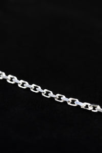 House Of Auric Straight Cut Cable Bracelet Sterling Silver