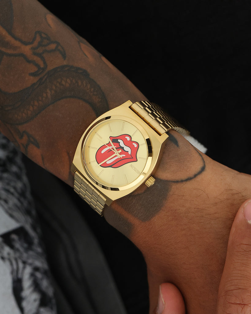 Nixon X Rolling Stones Time Teller Gold/Gold | Culture Kings US