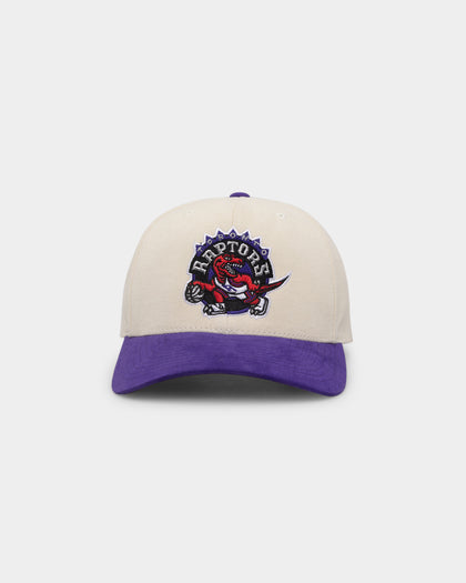 Mitchell & Ness Toronto Raptors Pro Crown Snapback Off White/Purple