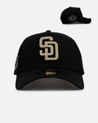 New Era San Diego Padres 'Raised Metallic Chainstitch' 9FORTY A-Frame Snapback Black