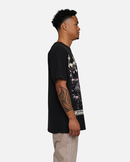 Rats Get Fat Hellraisers T-Shirt Black Wash