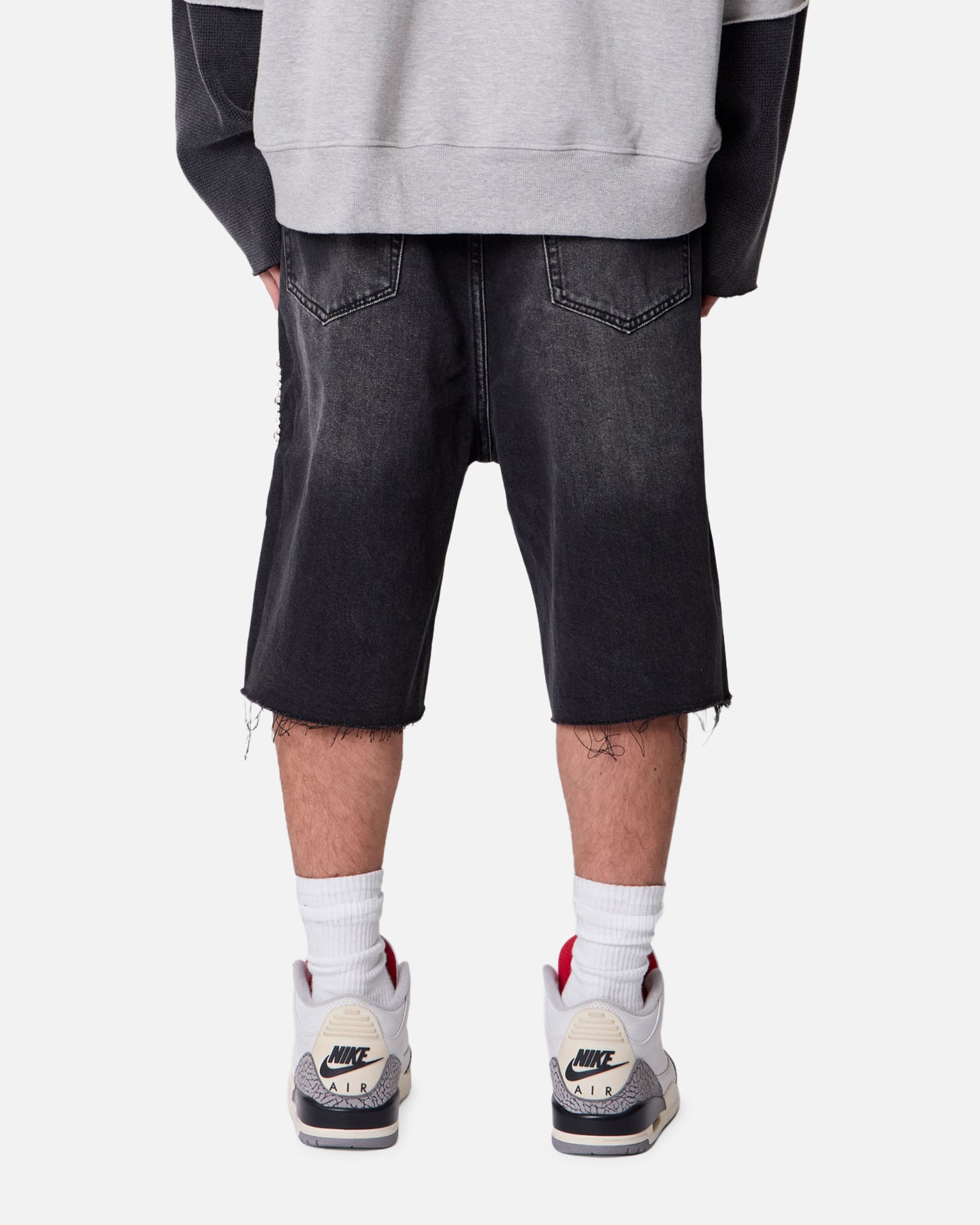 MNML Baggy Mojave Denim Shorts Black | Culture Kings US