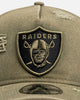 New Era Las Vegas Raiders 'Distressed Olive' 9FORTY A-Frame Snapback Olive
