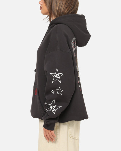 Mitchell & Ness Chicago Bulls Blackletter Champs Box Hoodie Washed Black
