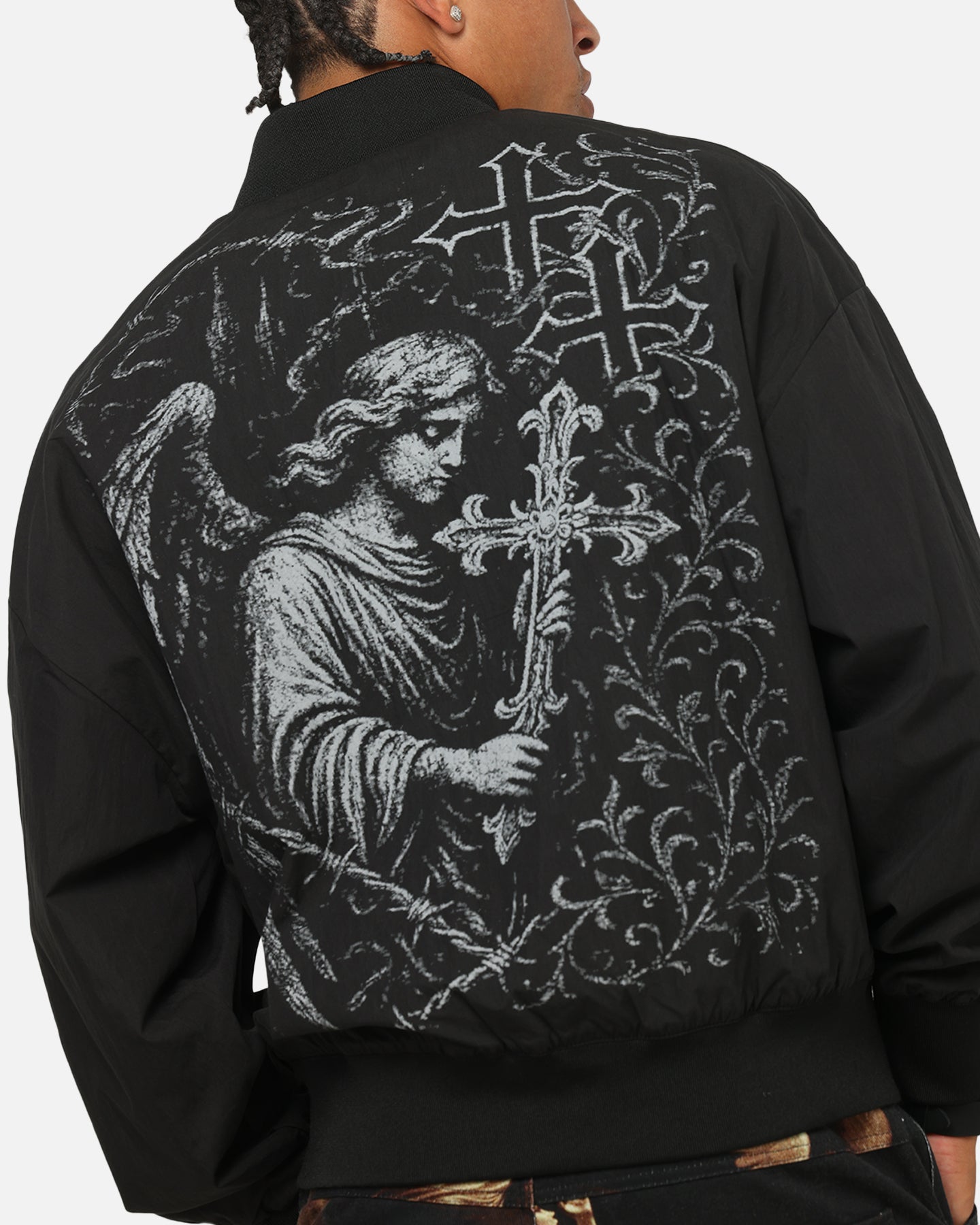 Saint Morta Crossbearer Bomber Jacket Black | Culture Kings US