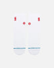 Stance NBA Logoman Quarter Socks White/Red