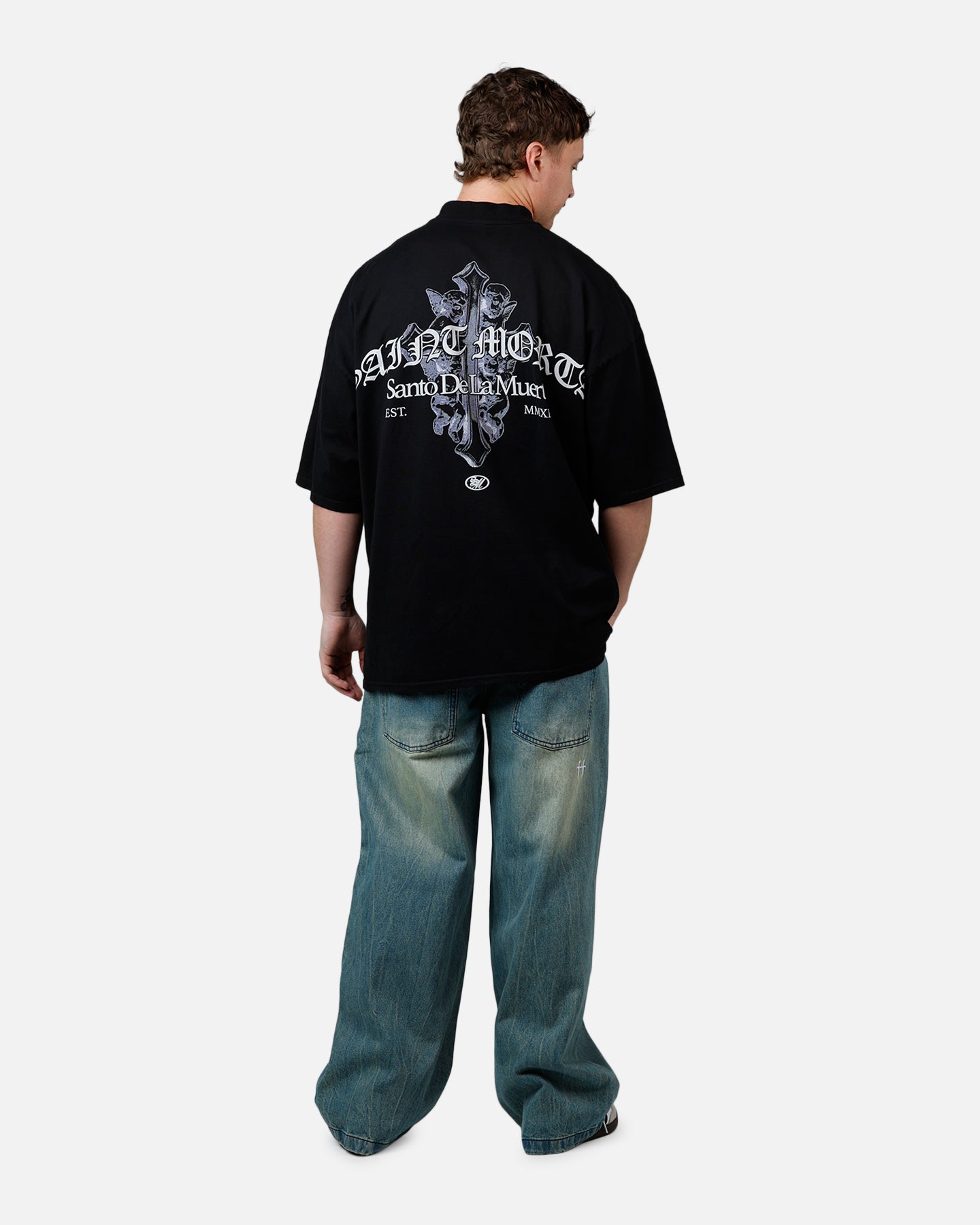 Saint Morta The Cross T-Shirt Black | Culture Kings US