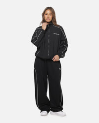 New Era Double Zip Track Jacket Black