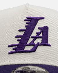 New Era Los Angeles Lakers 'Purple Haze 2.0' 9FORTY A-Frame Snapback Chrome/Purple