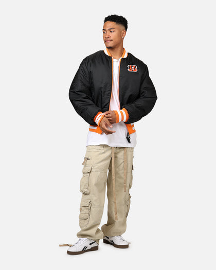 New Era X Alpha Series X NFL Cincinnati Bengals MA-1 Bomber Jacket Orange/Black