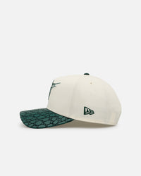 New Era  Florida Marlins 'Croc Skin 2.0' 9FORTY A-Frame Snapback Chrome/Dark Green