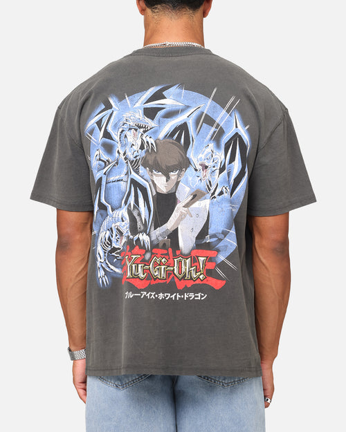 Goat Crew X Yu-Gi-Oh! Kaiba Blue Eyes Heavy T-Shirt Black Wash