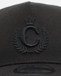 New Era X Culture Kings 9FORTY A-Frame Snapback Black/Black