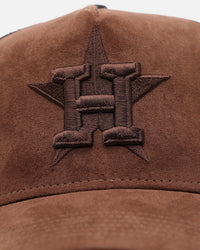 47 Brand Houston Astros 'Tonal Suede' '47 Offside Trucker Snapback Chocolate