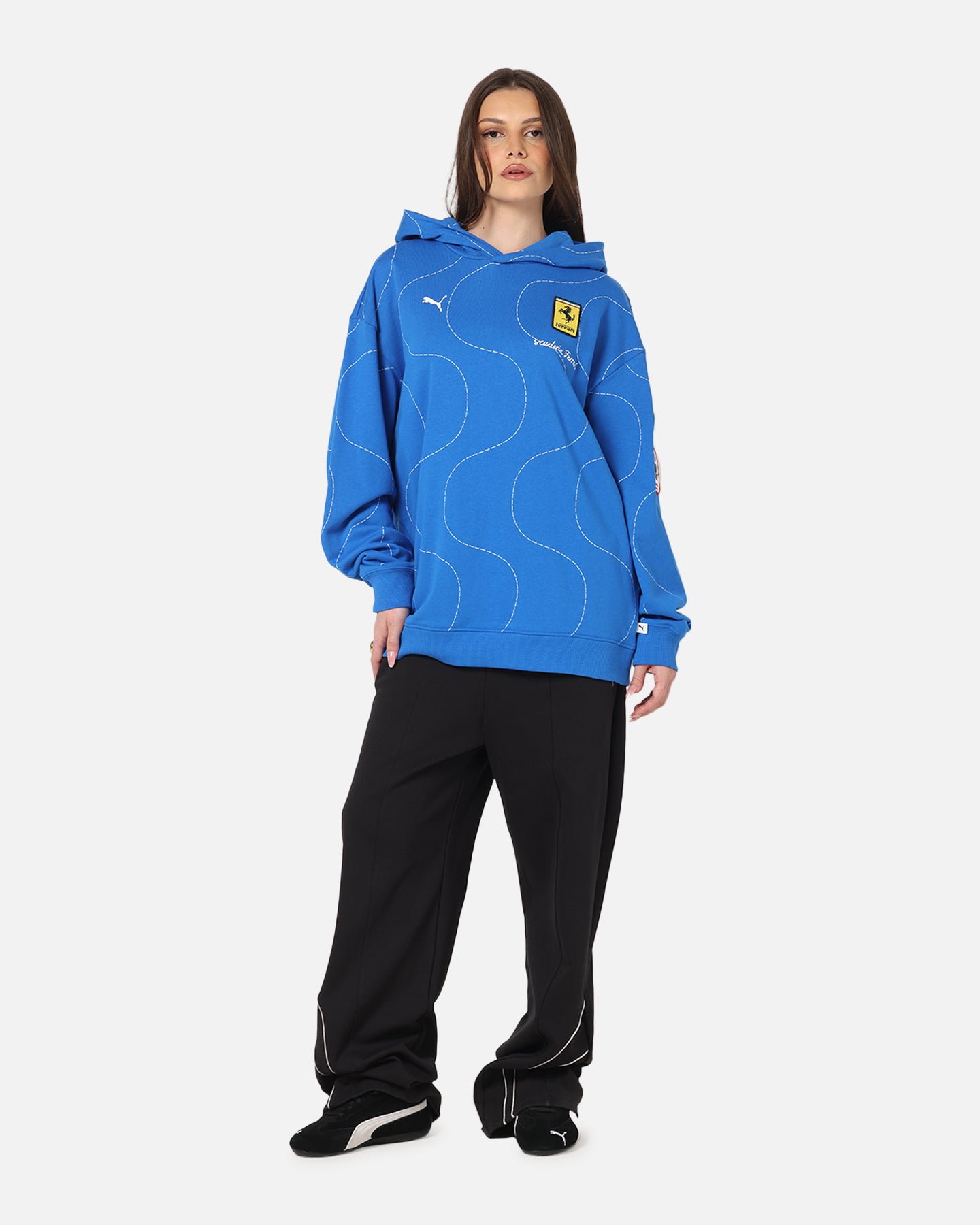 Puma X Scuderia Ferrari Monza Hoodie Steer Blue | Culture Kings US