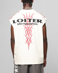 Loiter Cyber Muscle T-Shirt Off White
