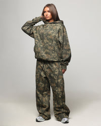 American Thrift Wide Leg Pants Camo