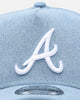 New Era Atlanta Braves 'Denim' 9FORTY A-Frame Snapback Denim/Wheat/White