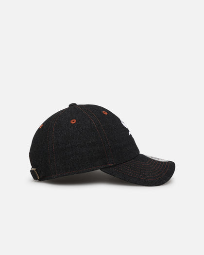 New Era Chicago White Sox "Black Denim" Classic Casual Strapback Black Denim/Rust Contrast