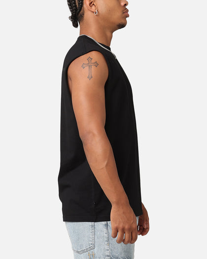 Saint Morta Daggers Oversized Muscle T-Shirt Black/Black