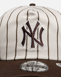 New Era New York Yankees 'Washed Stone Walnut' 19TWENTY Snapback Brown Pinstripe