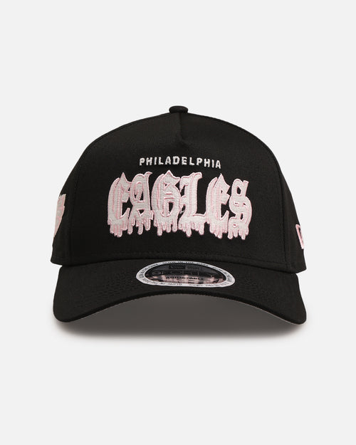 New Era Philadelphia Eagles 'Drip Glow Script' 9FORTY A-Frame Snapback Black/Pink