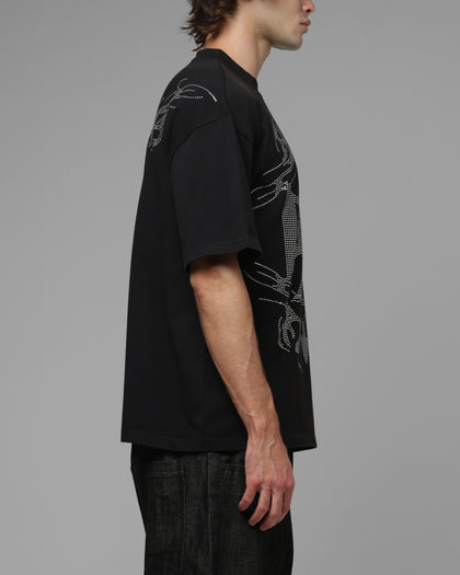 Loiter Cybercross T-Shirt Washed Black