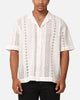 Saint Morta Crochet Button Up Shirt Off White
