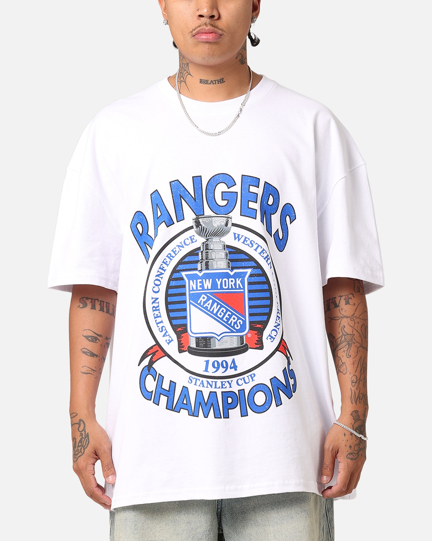 1994 New York Rangers Tシャツ XL Culture Kings New York Rangers 1994 Cup Heavyweight T-Shirt White
