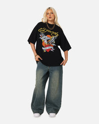 Ed Hardy Stay True Rhinestone T-Shirt Black