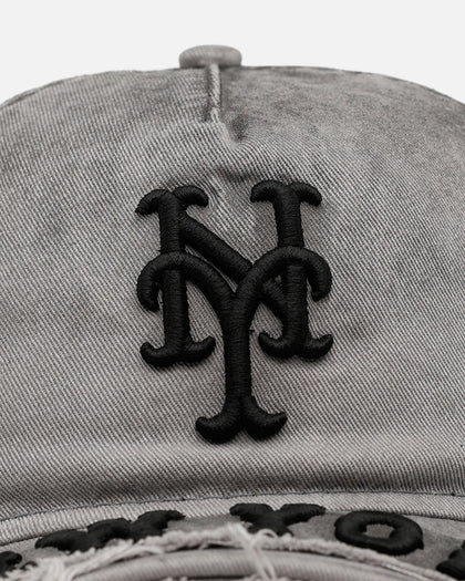 New Era New York Mets 'Cutoff Visor' 9FORTY Snapback Washed Black