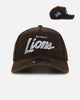 New Era Detroit Lions 'Black Washed Official Team Color' 9FORTY A-Frame Snapback Washed Black