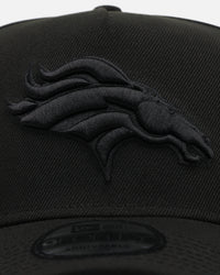 New Era Denver Broncos 'Black On Black' 9FORTY A-Frame Snapback Black/Black