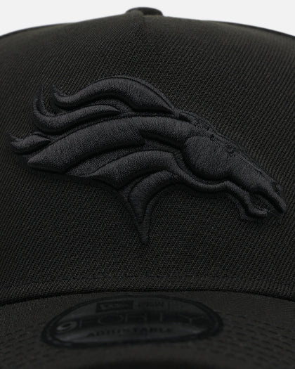 New Era Denver Broncos 'Black On Black' 9FORTY A-Frame Snapback Black/Black