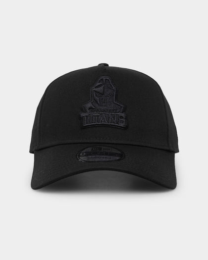 New Era Gold Coast Titans 'Black On Black' 9FORTY A-Frame Snapback Black