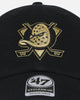 47 Brand Anaheim Ducks 'Metallic' 47 Clean Up Strapback Black/Gold