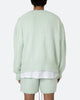 MNML Fuzzy Cardigan Sweater Mint