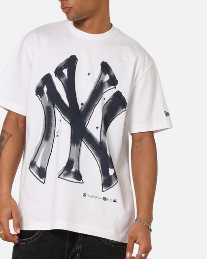 New Era New York Yankees Oversized Paint T-Shirt White