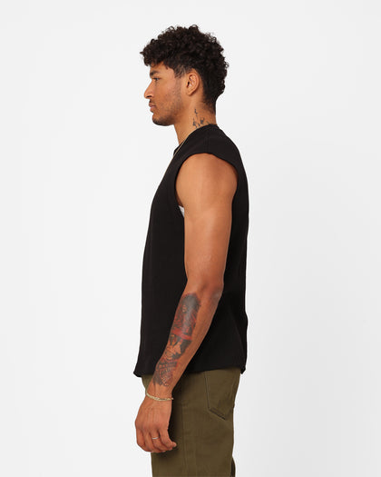XXIII Waffle Muscle Singlet Black