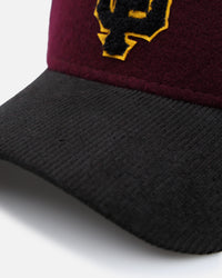 New Era San Francisco Giants 'Large Chenille' 9FORTY A-Frame Snapback Maroon