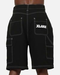 X-Large Italic Work Cargo Shorts Black